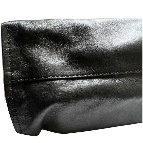 Pre-owned Notte Shoulder Bag Mansur Gavriel Black/Flamma Leather Clutch - Picture 10 of 17